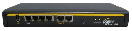 Balance 20 : routeur firewall 2/3 WAN , 150Mb, 20 users